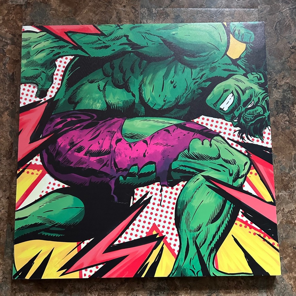 Open Road Brands Marvel Hulk Wooden Canvas Picture Wall Bedroom Home Decor Large